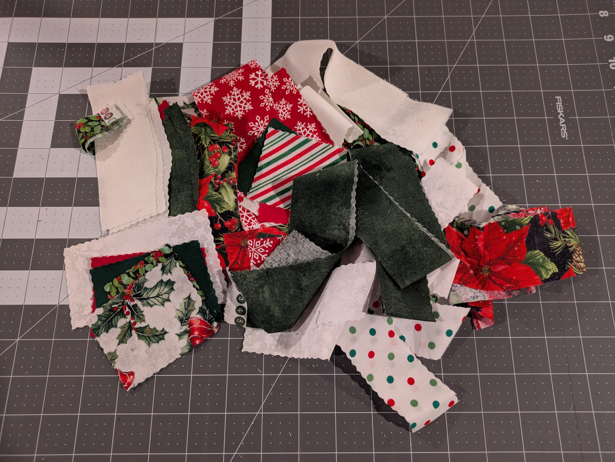 Holiday Fabric Scrap Bag - 3oz