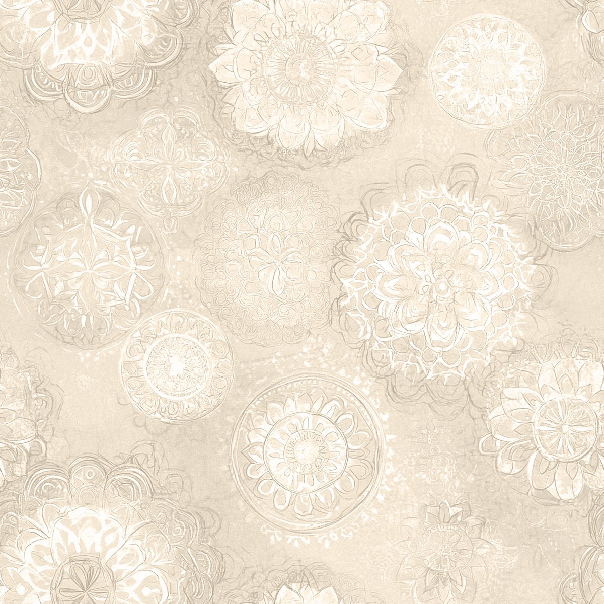 Vintage Medallion - Eggshell